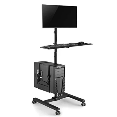 Afbeelding van Professionele statief, trolley voor de monitor Maclean Brackets MC 793 ideale stand up werkplek!