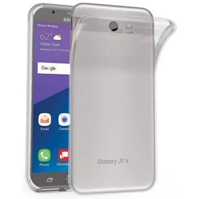 Afbeelding van Cadorabo Hoesje geschikt voor Samsung Galaxy J7 2017 US Version in VOLLEDIG TRANSPARANT Beschermhoes gemaakt van flexibel TPU Silicone Case Cover