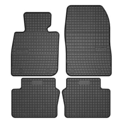 Afbeelding van FROGUM 546825 Vloermatset Rubber voor en achter 4 Zwart Op maat gemaakt