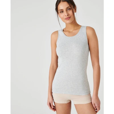 Afbeelding van Damart Tanktop fijn geribd Thermolactyl Vrouwen Grijs 50 52 (XL)