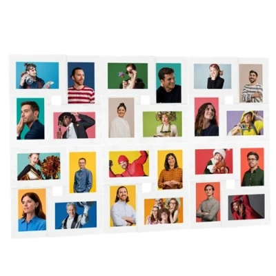 Afbeelding van Fotolijst voor 24x(13x18 cm) foto MDF wit