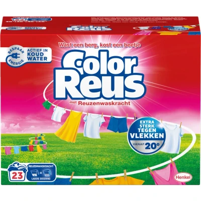 Afbeelding van Witte Reus Wasmiddel Color Poeder 23 Wasbeurten 1,15 kg
