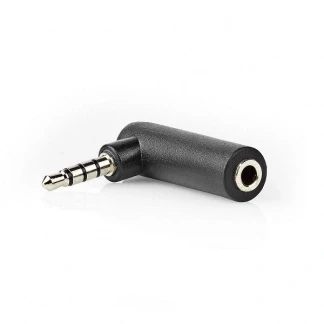 Afbeelding van 3.5 mm jack adapter (m/v) Nedis (Stereo, Haaks, 4 polig)
