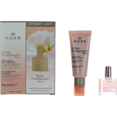Afbeelding van Nuxe Crème Prodigieuse Florale Multi Correction Silky Cream Cadeauset 40 ml 10 (voor normale tot droge huid)