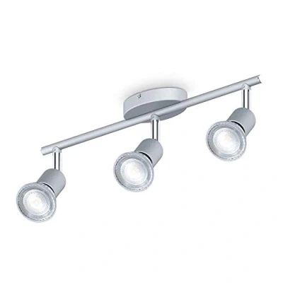 Afbeelding van B.K.Licht LED opbouwspots met 3 lichtpunten GU10 fitting draaibare plafondspots incl. 3x 4.000K 400Lm