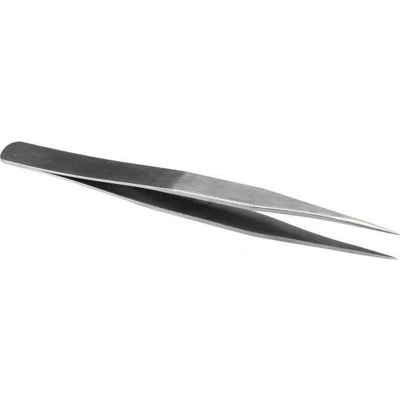 Afbeelding van Velleman Precisiepincet, roestvrij staal, lengte 11.2 cm, zilverkleurig