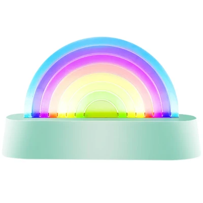 Afbeelding van Lalarma Nachtlampje Dancing Rainbow 18x11x4cm Mint