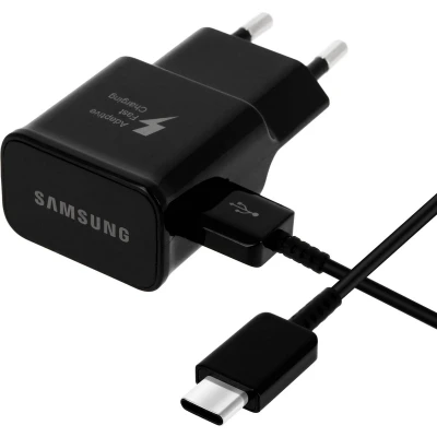 Afbeelding van Samsung USB Snellader + C kabel 15W Black