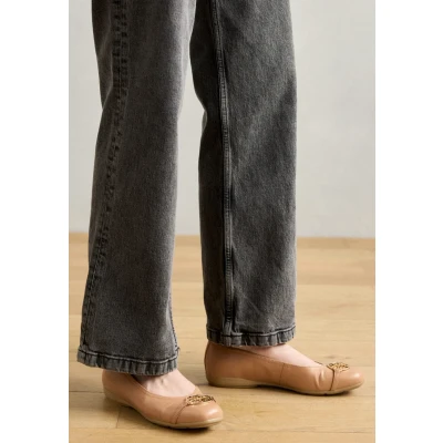 Afbeelding van Geox Annytah Ballerina&#039;s, Dames, Maat: 38.5, Beige Schaapsleer