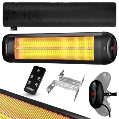 Afbeelding van Monzana Infraroodstraler 2500W Incl. Afstandsbediening Zwart
