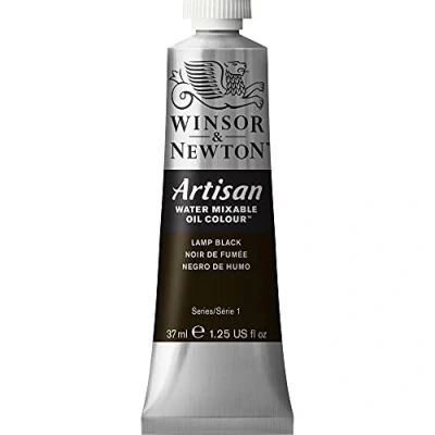 Afbeelding van Winsor &amp; Newton Artisan Water Mixable Oil Colour Lamp Black 337 37ml