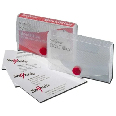 Afbeelding van Snopake 5 stuks visitekaartjesdozen PP 15 mm transparant 13729