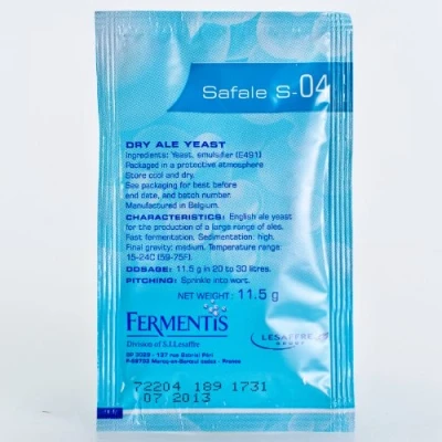 Afbeelding van Fermentis Safale S 04 Biergist met hoog gehalte 11,5 g Droge gist