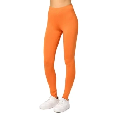 Afbeelding van Merry Style MS MS10 143 LE Dames Leggings Sport Vrijetijdsbroek Lang Viscose Sporbroek Yogabroek Oranje M