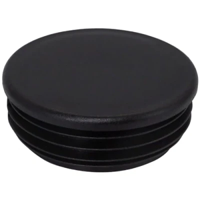 Afbeelding van SKIR&#039;CO 20 stuks ronde buisinzetstukken, 76 mm, kunststof hekpaalstoppen, buisstoppers, zwart RAL 9005