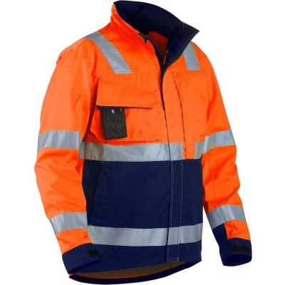 Afbeelding van Blåkläder Jas High Vis, Klasse 3 Mt Oranje/Marineblauw XL