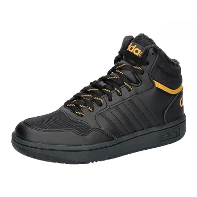 Afbeelding van Adidas hoops mid 3.0 k in de kleur zwart.