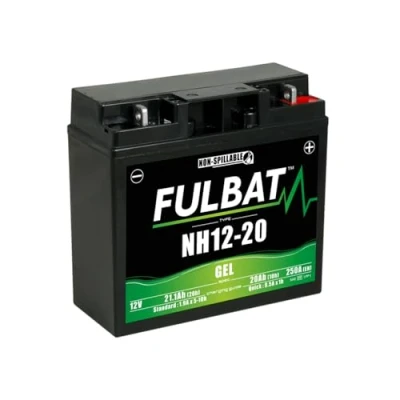 Image de Batterie nh12 20 fulbat 12v20ah lg182 l77 h168 (gel sans entretien) activee usine