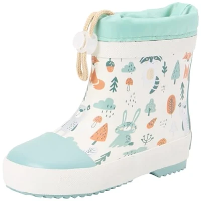 Afbeelding van Playshoes Bottes en caoutchouc mi tige doublées unisexe pour enfant, Forêt naturelle, 18 EU
