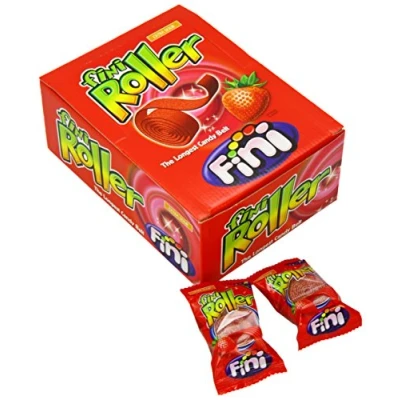 Afbeelding van Fini Zure Roller Aardbei 40x20g