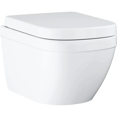 Afbeelding van GROHE Euro hangend toiletpot met deksel Soft close Keramiek Wit