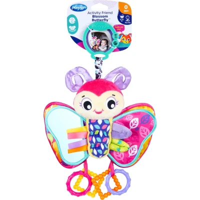 Afbeelding van Playgro Activity Friend Blossom Butterfly Baby Speelgoed Hangspeeltje Kinderwagenspeeltje Rammelaar Kinderwagenaccessoire Buggyaccessoire Educatief Knuffeldier