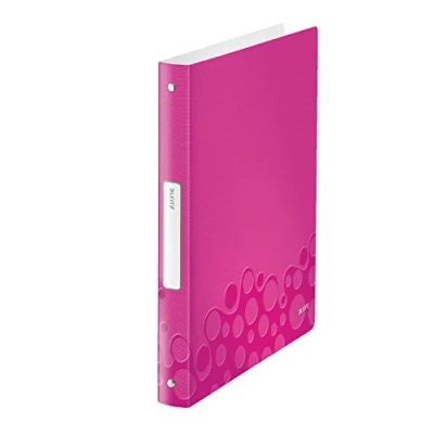 Afbeelding van Ringband Leitz Wow 4258 25 mm 4 rings A4 Roze