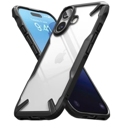 Afbeelding van Ringke Fusion X Compatibel met iPhone Case, krasbestendig, schokbestendig, robuust, zwart