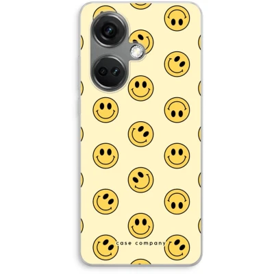 Afbeelding van Case Company® hoesje geschikt voor OnePlus Nord CE 3 Smiley N2 Soft Cover Telefoonhoesje Bescherming aan alle Kanten en Schermrand