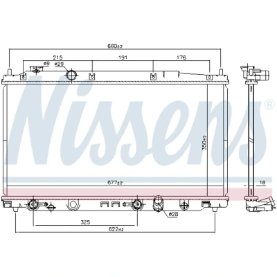 Afbeelding van Nissens Radiateur 681374