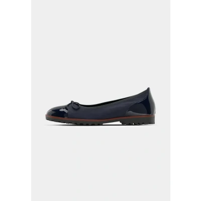 Afbeelding van Gabor Ballerina&#039;s, Dames, Maat: 35, Dunkel blau Leer/ synthetisch
