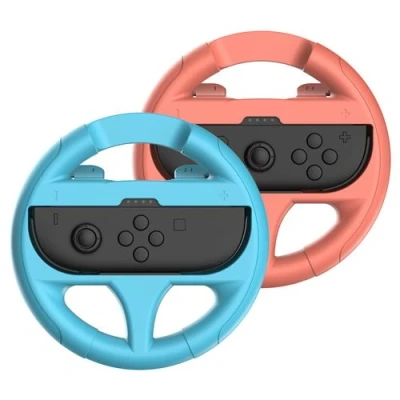 Image de Volant de course Subsonic Duo Bleu Orange pour Nintendo Switch 2 et