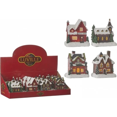 Afbeelding van Kerstversiering House of Seasons (10 X 5,5 8,5 CM)