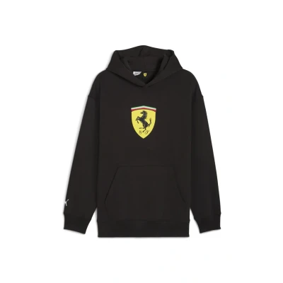 Afbeelding van Scuderia Ferrari Sportswear Shield hoodie voor Heren, Zwart, Maat S PUMA