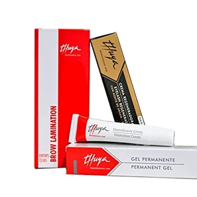 Afbeelding van Brow Lamination Eyebrows Permanent Thuya wenkbrauwstylingset langdurig strijken of vouwen met regenererende behandeling Arganolie