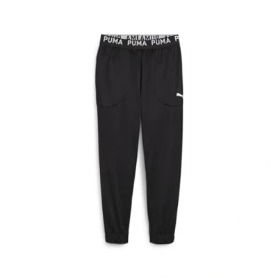 Afbeelding van Puma Train PWR Fleece Jogger Heren Sportbroek Black White Cat