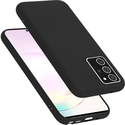 Afbeelding van Cadorabo Hoesje geschikt voor Samsung Galaxy NOTE 20 PLUS in LIQUID ZWART Beschermhoes gemaakt van flexibel TPU silicone Case Cover