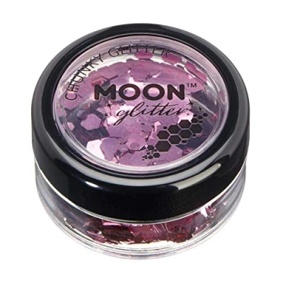 Afbeelding van Moon glitter Classic Chunky Rose Make up voor gezicht, lichaam, nagels, haar, lippen 3 g