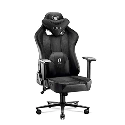 Afbeelding van Fotel Diablo Chairs X Player 2.0 Normal Size Gamingowy do 160kg Skóra ECO Tkanina Czarny