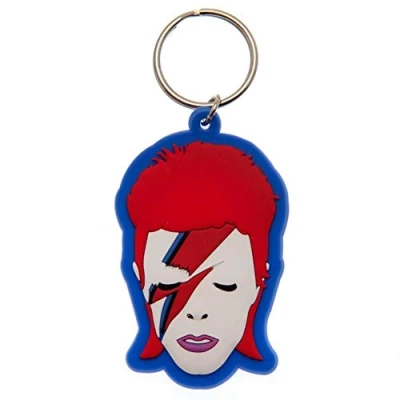 Image de David Bowie Porte clés en caoutchouc Aladdin Sane 4,5 x 6 cm