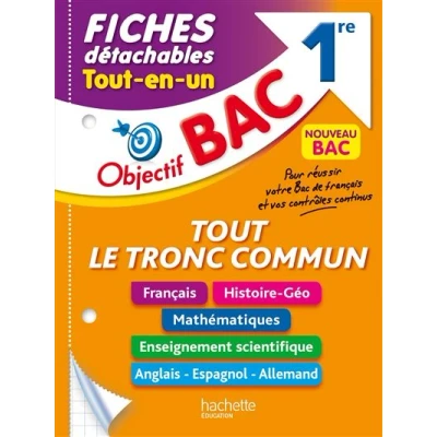 Image de Objectif BAC Fiches détachables Tout le tronc commun 1re 2025