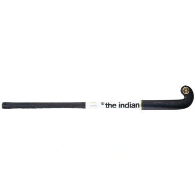 Afbeelding van Gold Pro Mid Bow Zaalhockeystick Junior Black White Foil000 33 Zwart Hockeystick
