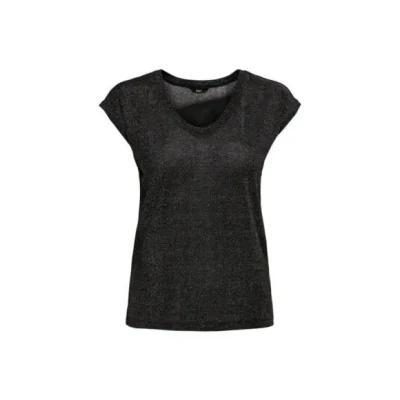 Afbeelding van ONLY ONLSILVERY S/S V NECK LUREX TOP JRS NOOS Dames T shirt Maat M