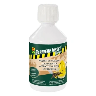 Afbeelding van Barrière Insect Green Wespen &amp; Vliegen Lokvloeistof natuurlijke ingrediënten veilig voor honingbijen flesje 250 ml
