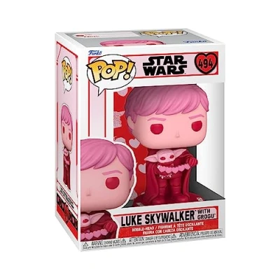 Afbeelding van Funko Pop! Star Wars Valentine Luke Skywalker with Grogu #494