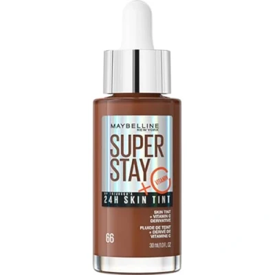 Afbeelding van 1+1 gratis: Maybelline SuperStay 24H Skin Tint Foundation 66 30 ml