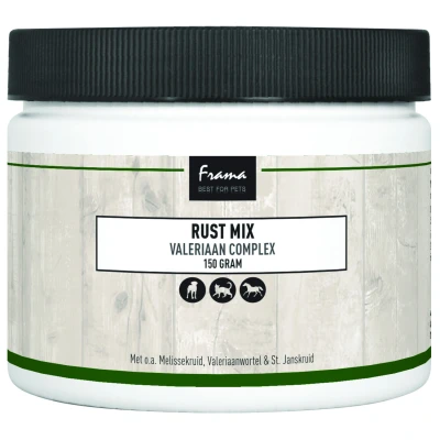 Afbeelding van Frama Rustmix (Valeriaan Complex) Supplement 150 g Hond Kat Paard