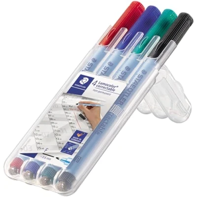 Afbeelding van Staedtler Foliestift Lumocolor 305M WP4 1 Willekeurige kleur (geen keuze mogelijk)