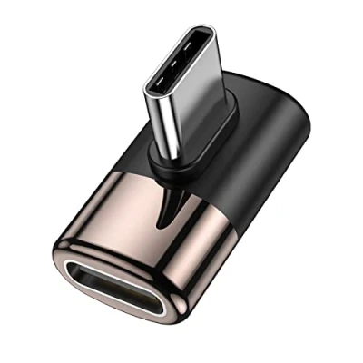 Afbeelding van MOGOOD 90deree USB C haakse adapter stekker naar vrouwelijke verlenging type Thunderbolt Extender voor MacBook Pro, IMAC, iPad Nintendo Switch en andere apparaten