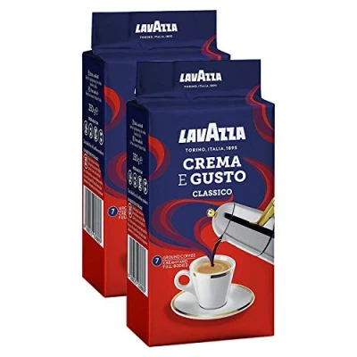 Afbeelding van Lavazza Café Crema e Gusto, gemalen bonenkoffie (2 x 250 g)